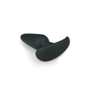 EASYTOYS SILICONE BUTTPLUG BLACK MEDIUM 10cm - Image 4