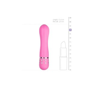 EASYTOYS LOVE DIAMOND MINI VIBRATOR SMOOTH PINK 11.4cm - Image 3