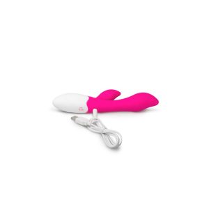 EASYTOYS SILICONE ALULA VIBE DOUBLE MOTOR PINK 20.5cm - Image 3