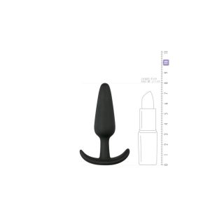 EASYTOYS SILICONE BUTTPLUG BLACK SMALL 8cm - Image 3