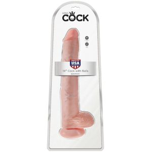KING COCK 14" COCK WITH BALLS FLESH 36cm - Image 4