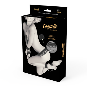 COQUETTE LACE BONDAGE SET DELUXE BLACK - Image 9