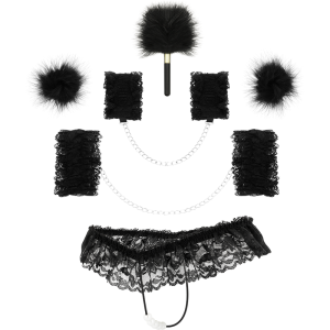 COQUETTE LACE BONDAGE SET DELUXE BLACK - Image 4
