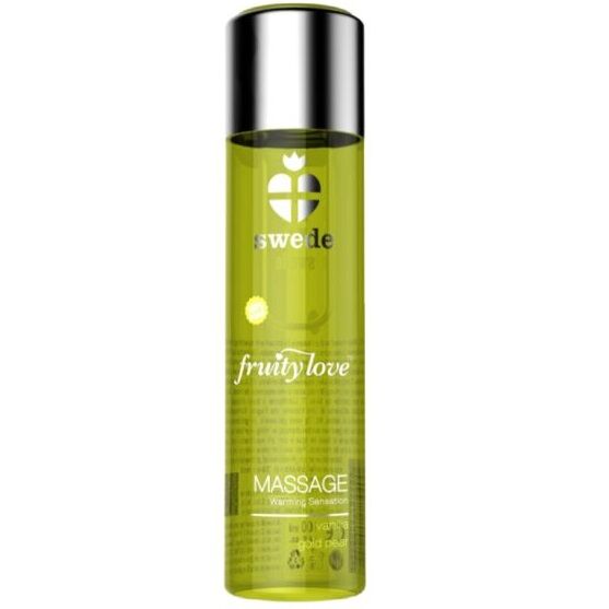 SWEDE FRUITY LOVE WARMING EFFECT MASSAGE OIL VANILLA AND GOLD PEAR 60ml