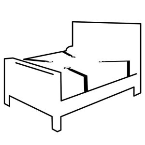 DARKNESS INTERLACE OVER AND UNDER BED RESTRAINT SET - Image 7