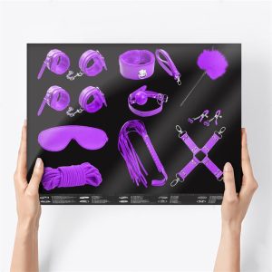 INTOYOU BDSM LINE BONDAGE SET 10 PIECES PURPLE - Image 16