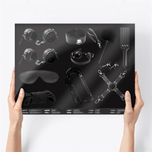 INTOYOU BDSM LINE BONDAGE SET 11 PIECES BLACK - Image 12