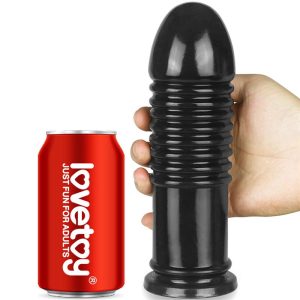LOVETOY 8" KING SIZED ANAL BUMPER PLUG BLACK 20cm - Image 5