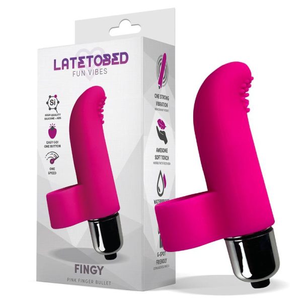 LATETOBED FINGY FINGER BULLET SILICONE PINK
