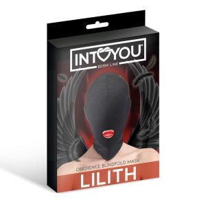 INTOYOU BDSM LINE LILITH INCOGNITO MASK WITH MOUTH OPENING BLACK - Image 3