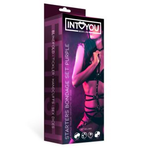 INTOYOU BDSM LINE STARTERS BONDAGE SET 4 PIECES PURPLE - Image 8