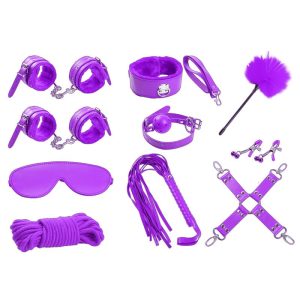 INTOYOU BDSM LINE BONDAGE SET 10 PIECES PURPLE - Image 15