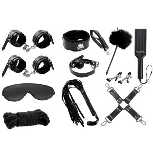 INTOYOU BDSM LINE BONDAGE SET 11 PIECES BLACK - Image 11