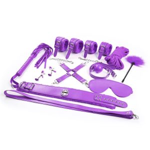 INTOYOU BDSM LINE BONDAGE SET 10 PIECES PURPLE - Image 14