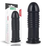 LOVETOY 8" KING SIZED ANAL BUMPER PLUG BLACK 20cm