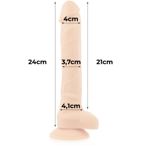 COCK MILLER SILICONE DENSITY ARTICULABLE COCKSIL FLESH 24cm - Image 4