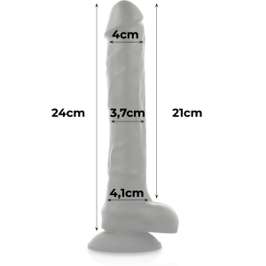 COCK MILLER SILICONE DENSITY ARTICULABLE COCKSIL BLACK 24cm - Image 4