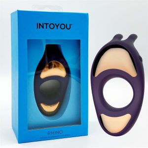 INTOYOU DELUXE RHINO USB VIBRATING RING VIOLET