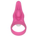 LOVETOY VIBRATING SILICONE COCKRING POWER CLIT PINK
