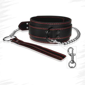 LOVETOY COLLAR AND LEASH BONDAGE BLACK - Image 7