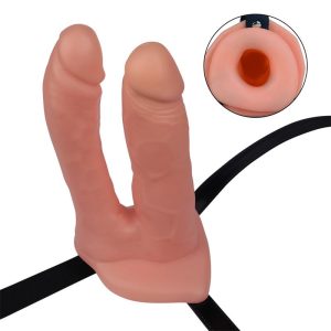 LOVETOY HARNESS DOUBLE HOLLOW DILDO - Image 5