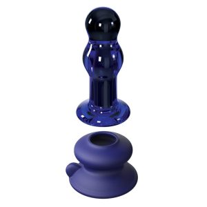 ICICLES No.83 MULTI-FUNCTION VIBRATING GLASS PLUG BLUE 10.6cm - Image 7