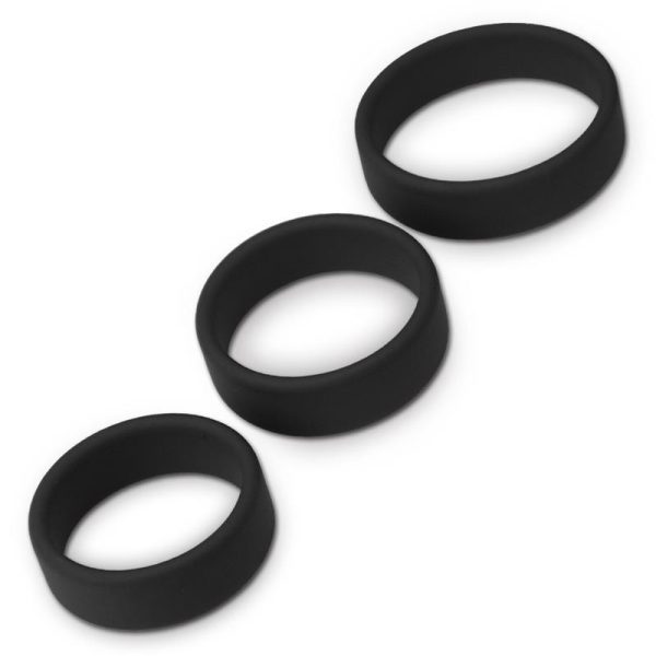 2-pack-of-3-penis-ring-power-ring-black LOVETOY PACK OF 3 PENIS POWER RINGS BLACK