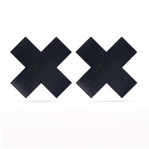 LOVETOY PACK NIPPLE COVERS CROSS BLACK AND GREY - Image 4