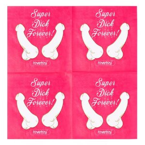 LOVETOY PARTY PAPER NAPKINS PACK OF 10 - Image 3