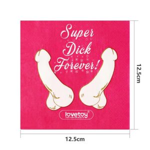 LOVETOY PARTY PAPER NAPKINS PACK OF 10 - Image 8