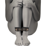 COQUETTE FANTASY ANKLECUFFS BLACK