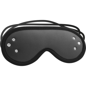 COQUETTE FANTASY VEGAN LEATHER BLIND MASK BLACK - Image 4