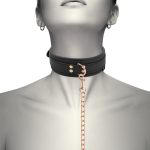 COQUETTE FANTASY VEGAN LEATHER COLLAR BLACK