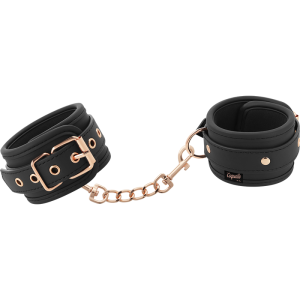 COQUETTE FANTASY VEGAN LEATHER HANDCUFFS BLACK - Image 7