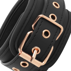 COQUETTE FANTASY VEGAN LEATHER HANDCUFFS BLACK - Image 5