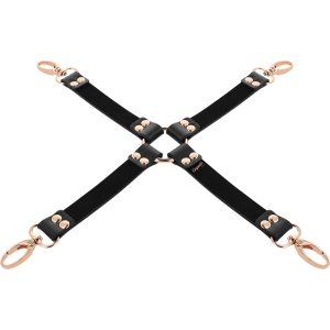 COQUETTE FANTASY VEGAN LEATHER HOG TIE BLACK - Image 5