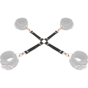 COQUETTE FANTASY VEGAN LEATHER HOG TIE BLACK - Image 4