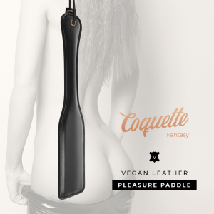 COQUETTE FANTASY VEGAN LEATHER PADDLE BLACK - Image 3