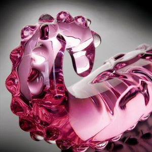 ICICLES No. 24 HAND BLOWN GLASS MASSAGER PINK 15cm - Image 4