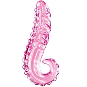 ICICLES No. 24 HAND BLOWN GLASS MASSAGER PINK 15cm