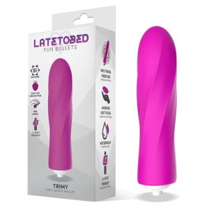 LATETOBED TRIMY EASY QUICK SILICONE VIBRATING BULLET PINK 10.5cm