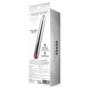 LATETOBED RENEE VIBE 10 VIBRATING FUNCTIONS USB SILVER 18.5cm - Image 5