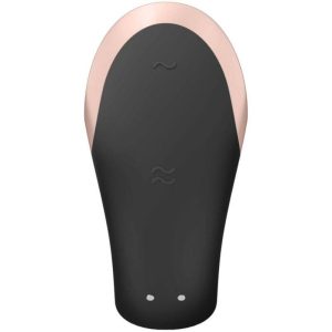 SATISFYER DOUBLE LOVE LUXURY PARTNER VIBRATOR WITH APP BLACK - Image 3