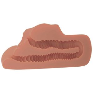 PDX PLUS PERFECT PUSSY DOUBLE STROKER CARAMEL - Image 4