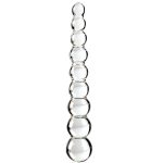 ICICLES No. 2 HAND BLOWN GLASS MASSAGER CLEAR 21.5cm