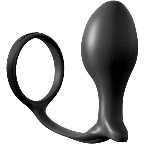 ANAL FANTASY COLLECTION ASS-GASM COCKRING ADVANCED PLUG BLACK 10cm