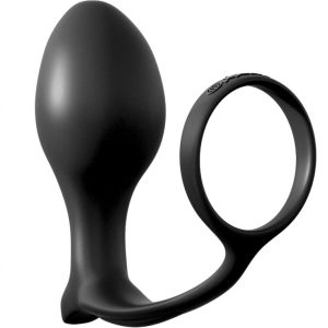 ANAL FANTASY COLLECTION ASS-GASM COCKRING ADVANCED PLUG BLACK 10cm - Image 5