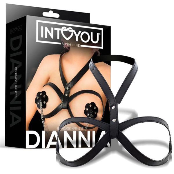 1-diannia-bondage-breast-harness INTOYOU BDSM LINE DIANNIA BONDAGE BREAST HARNESS BLACK
