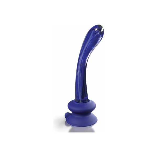 1-dildo-icicles-no-89 ICICLES No.89 HAND BLOWN GLASS MASSAGER BLUE 18cm