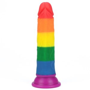 LOVETOY PRIDER LIQUID SILICONE 7" DILDO 18.5cm - Image 11